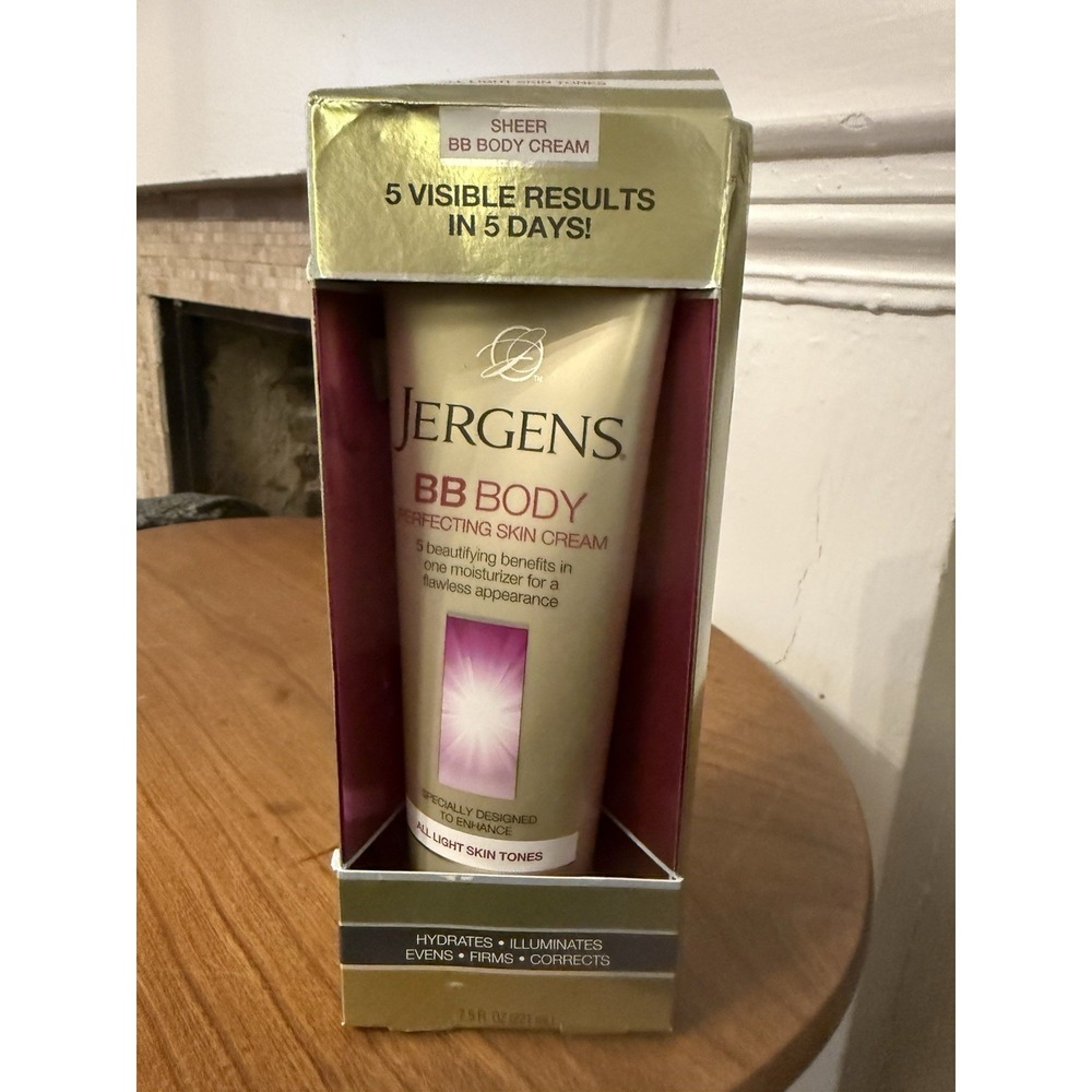 Jergens BB Body Perfecting Skin Cream for All Light Skin Tones 7.5oz READ